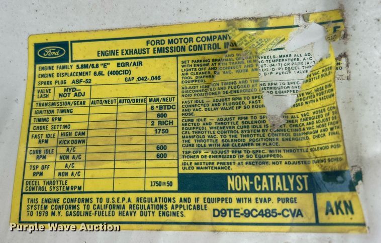 image for item DN0674 1979 Ford F350 Custom winch truck