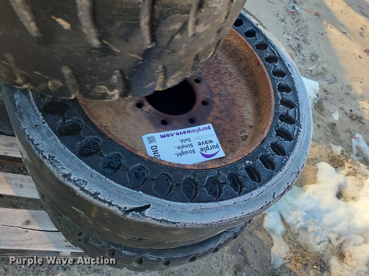 image for item DN8313 (7) solid skid steer tires and wheels