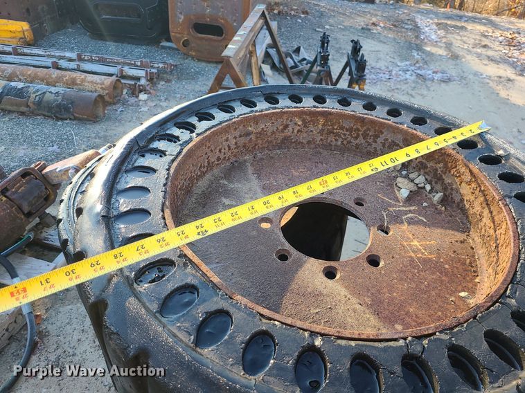 image for item DN8313 (7) solid skid steer tires and wheels