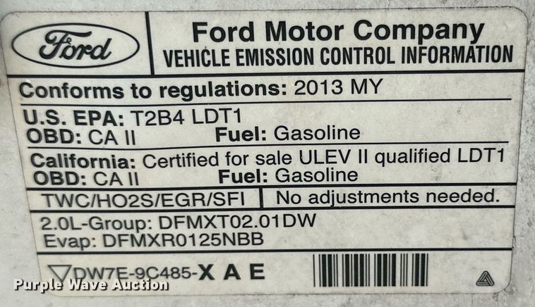 image for item DQ1469 2013 Ford Transit Connect van