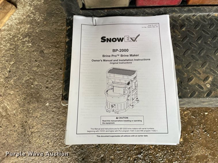 image for item DS5390 SnowEx BrinePro 2000 salt brine maker