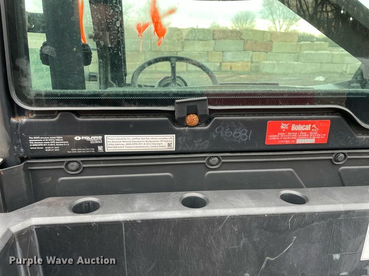 image for item DS5412 2015 Bobcat  3650 utility vehicle