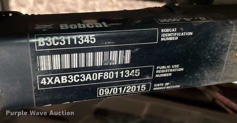 image for item DS5412 2015 Bobcat  3650 utility vehicle