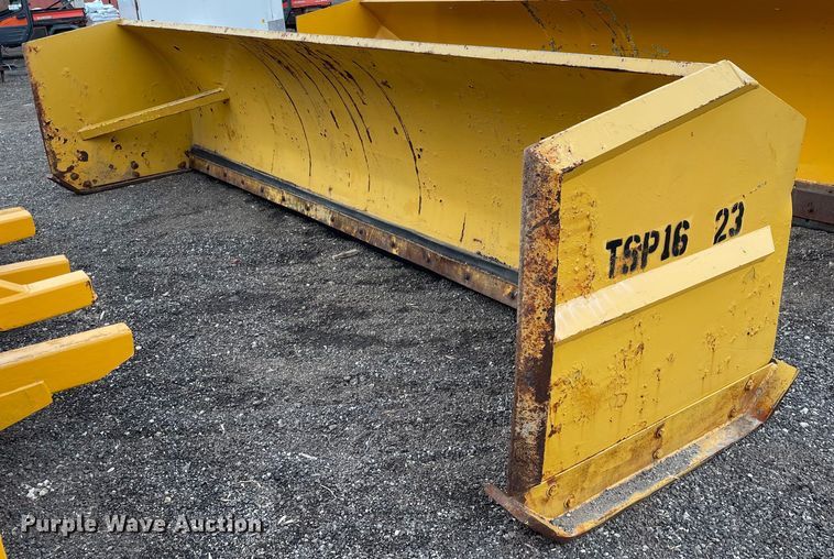 image for item DS5437 Protech 16' W wheel loader snow pusher 