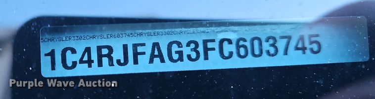 image for item DS6482 2015 Jeep Grand Cherokee Laredo SUV