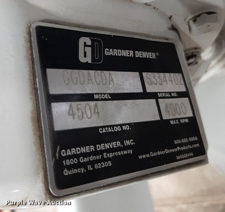image for item DV9750 2010 Gardner Denver  DuroFlow 4504 air compressor
