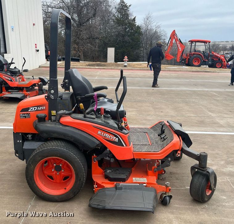 image for item EI0606 2017 Kubota ZD1211 ZTR lawn mower