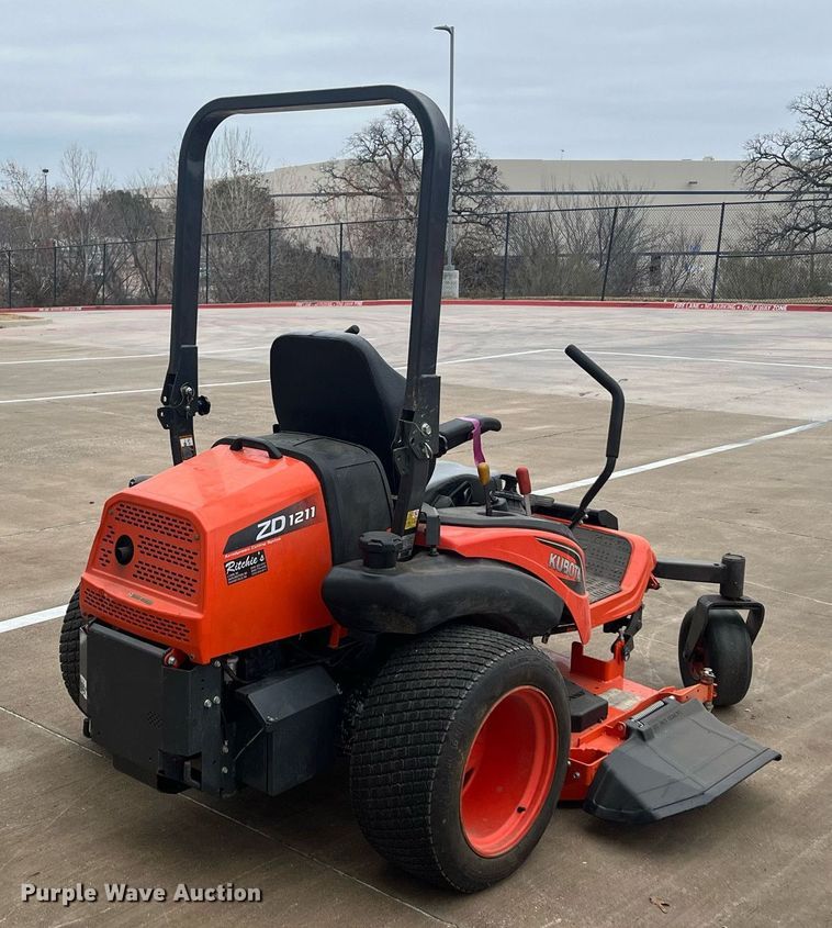 image for item EI0606 2017 Kubota ZD1211 ZTR lawn mower