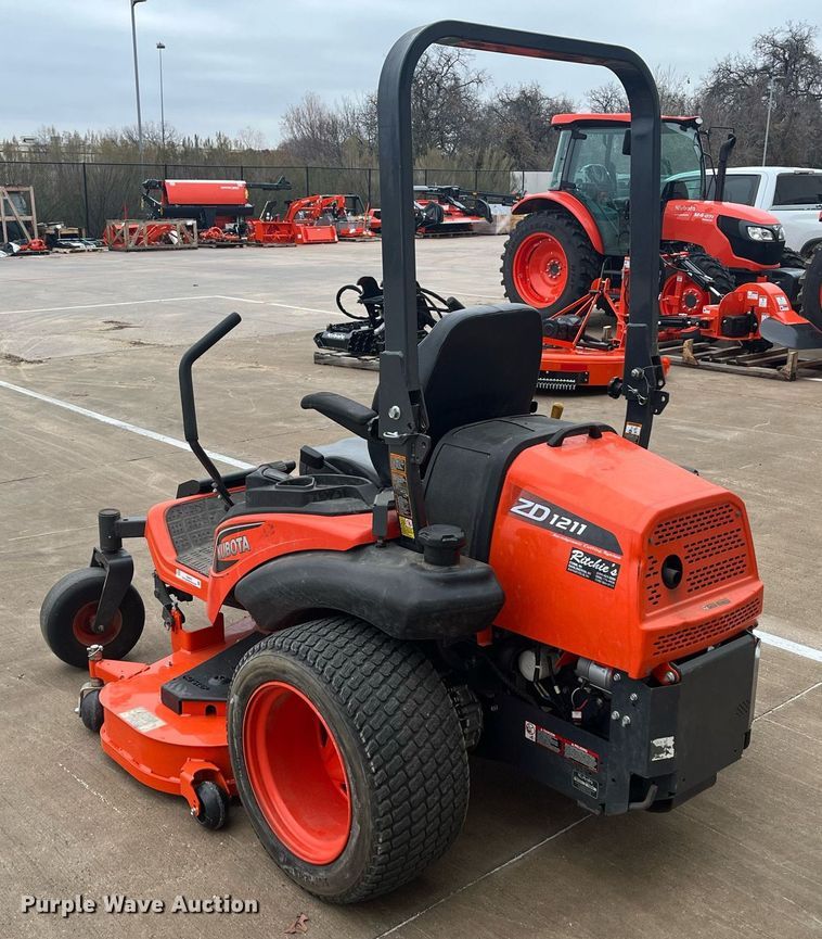 image for item EI0606 2017 Kubota ZD1211 ZTR lawn mower