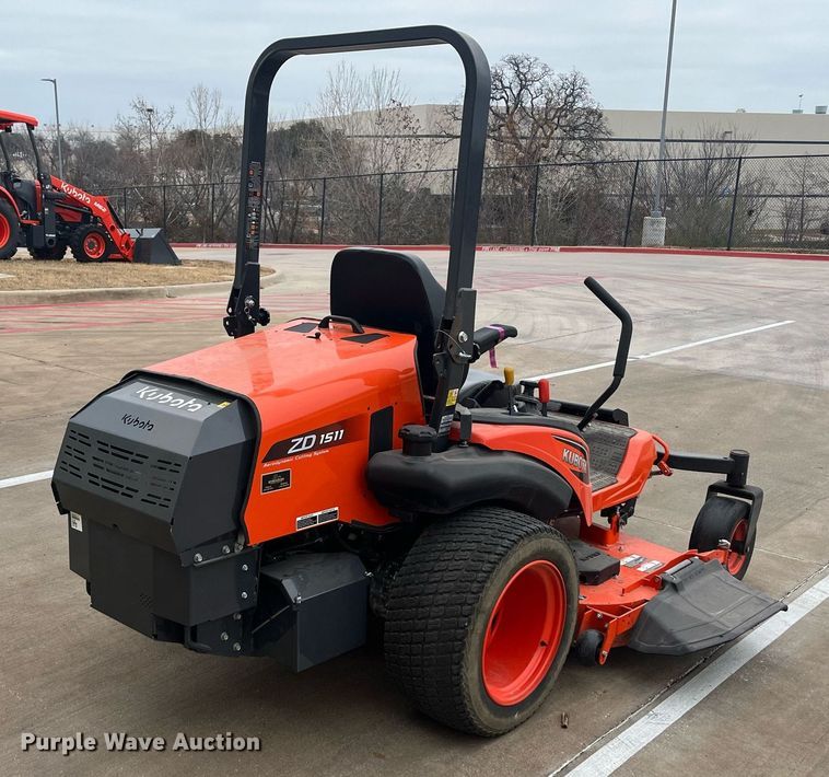 image for item EI0607 2019 Kubota  ZD1511 ZTR lawn mower