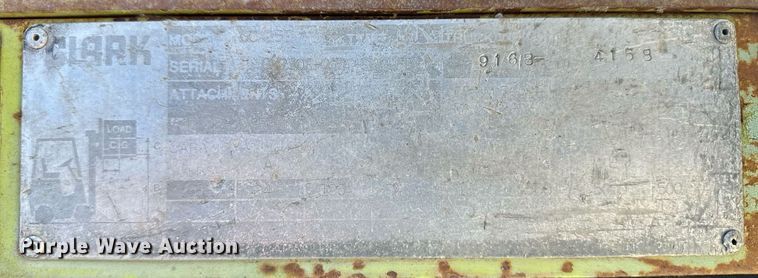 image for item EK9986 Clark GCX25E forklift