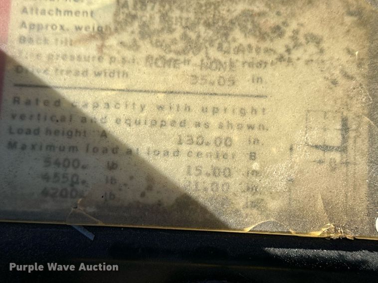 image for item EK9987 Hyster forklift