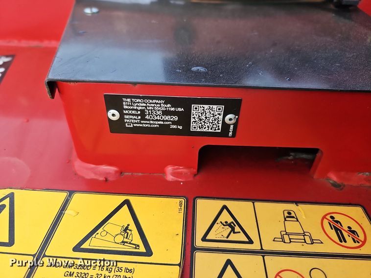 image for item IO9851 Toro Groundsmaster 3280 D lawn mower