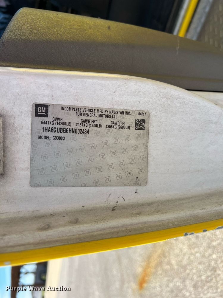 image for item KV9903 2017 Chevrolet Express shuttle bus