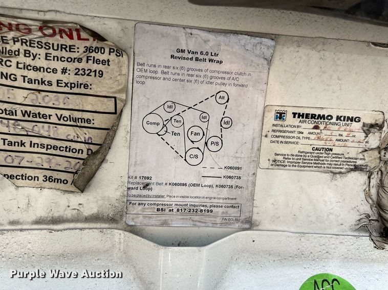 image for item KV9906 2016 Chevrolet Express shuttle bus