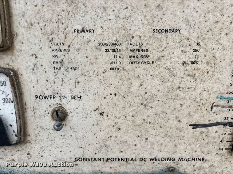 image for item KV9916 Miller CP-250TS welder