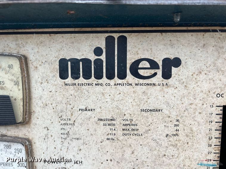 image for item KV9916 Miller CP-250TS welder