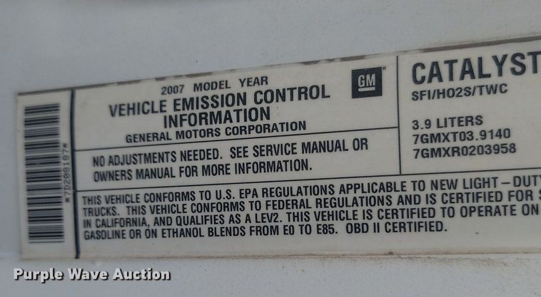 image for item LA9530 2007 Chevrolet  Uplander LS van