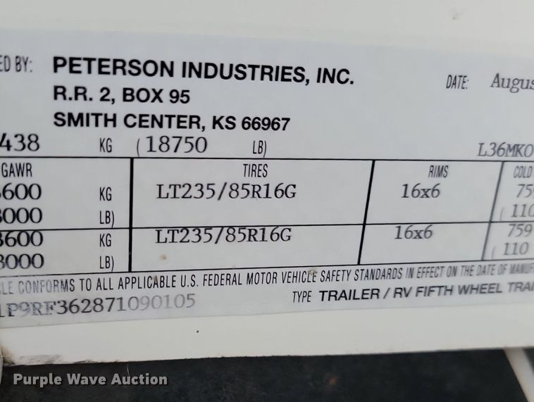 image for item LA9548 2007 Excel 36 MKO camper