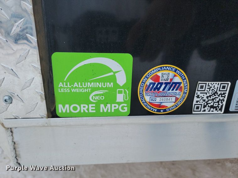 image for item LA9555 2023 NEO enclosed cargo trailer