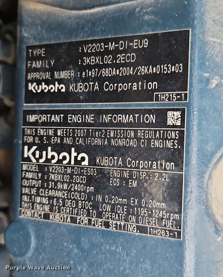 image for item LB9732 2007 Bobcat  430HAG mini excavator