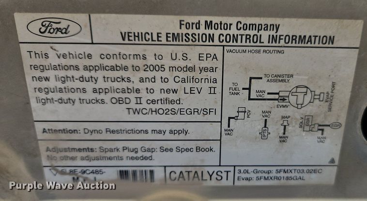 image for item LB9765 2005 Mercury  Mariner Premier SUV