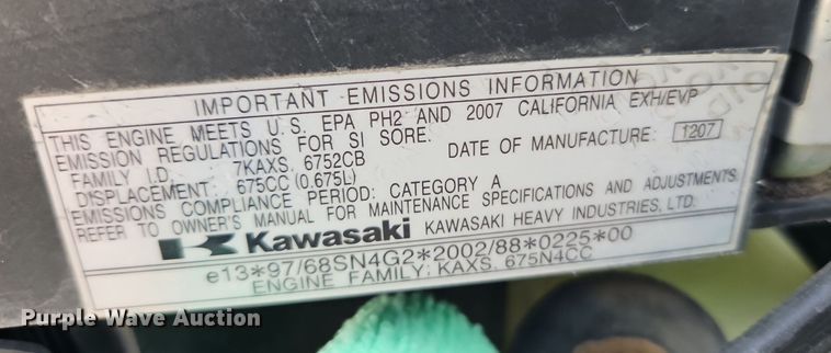 image for item LB9774 John Deere X540 lawn mower