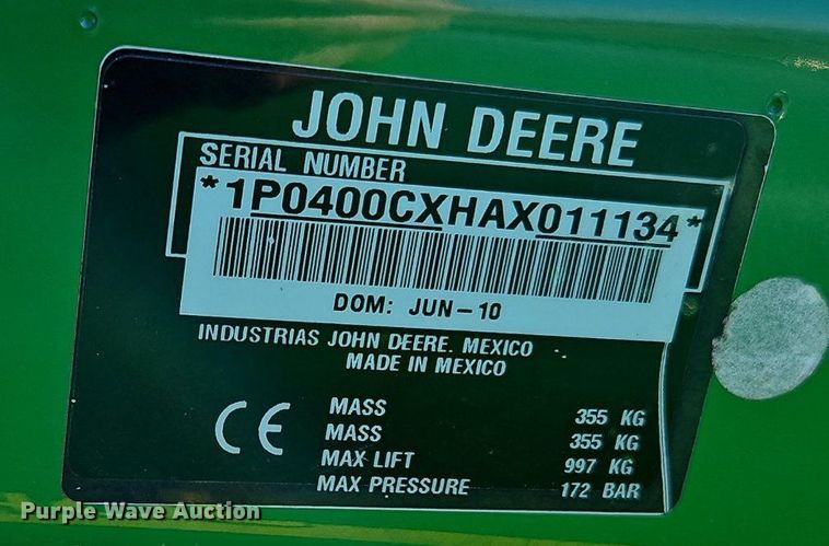 image for item LB9779 2008 John Deere 4320 MFWD tractor