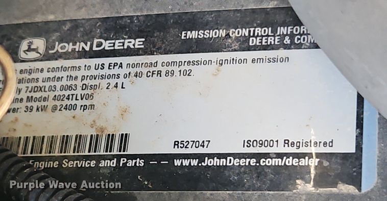 image for item LB9779 2008 John Deere 4320 MFWD tractor