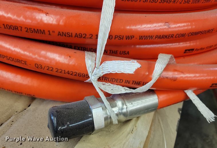 image for item LC9817 (2) Parker Parflex 518D-16 hydraulic hose