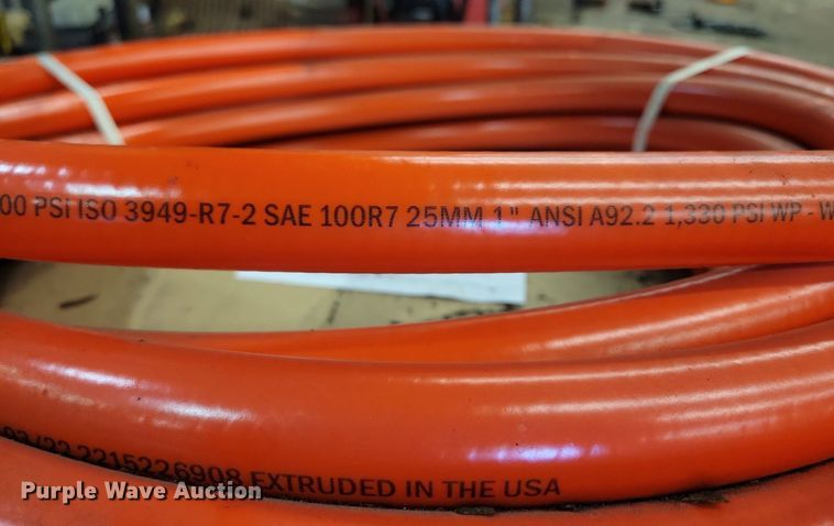 image for item LC9817 (2) Parker Parflex 518D-16 hydraulic hose