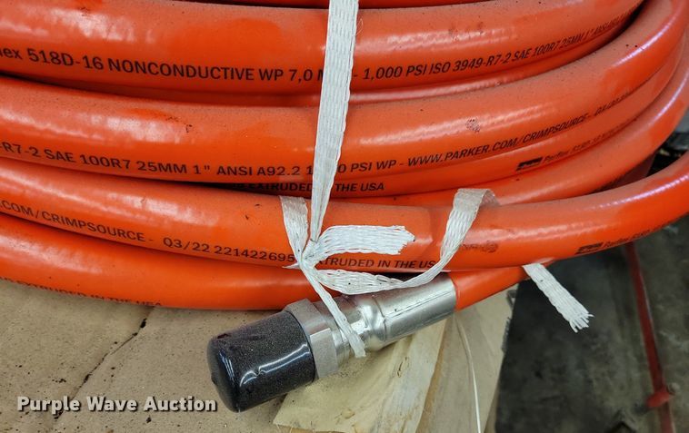 image for item LC9818 (2) Parker Parflex 518D-16 hydraulic hose
