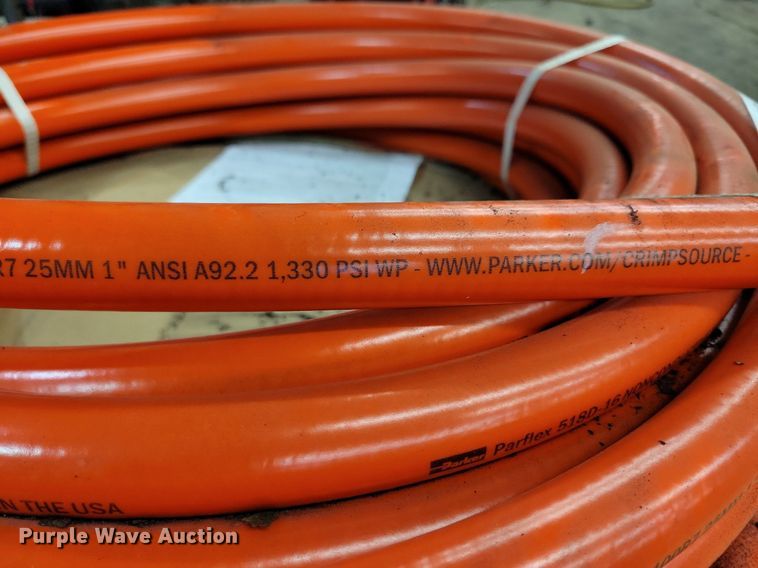 image for item LC9818 (2) Parker Parflex 518D-16 hydraulic hose
