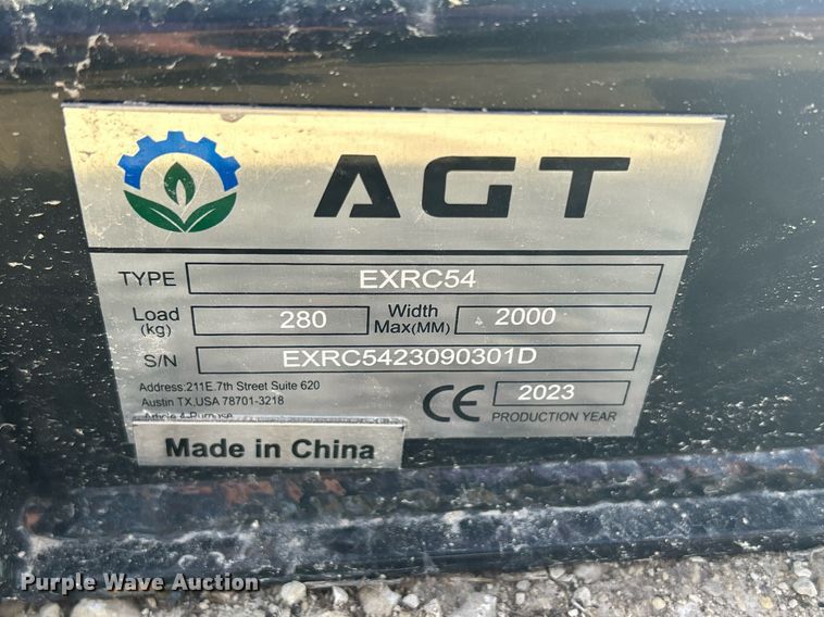 image for item MO9167 2023 Agrotk EXRC-54 excavator rotary mower