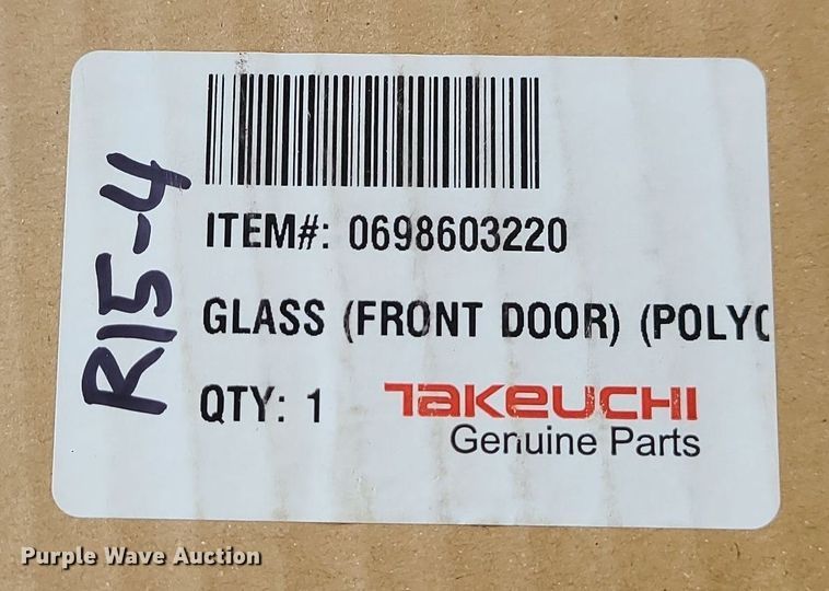 image for item MQ9587 Takeuchi  TL12 windshield