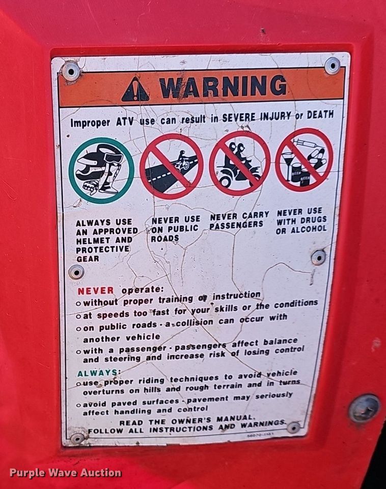 image for item NE9417 2002 Kawasaki  Prairie 300 ATV