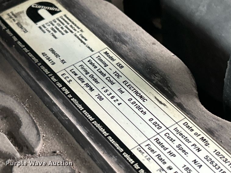 image for item NE9744 2005 Freightliner MT45 delivery truck