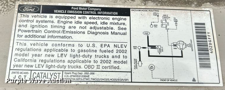 image for item NE9760 2002 Ford Explorer Sports Trac SUV