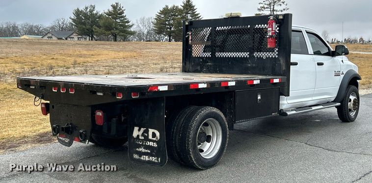 image for item NE9766 2014 Dodge  Ram 4500 Crew Cab flatbed truck