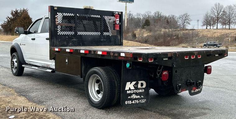 image for item NE9766 2014 Dodge  Ram 4500 Crew Cab flatbed truck
