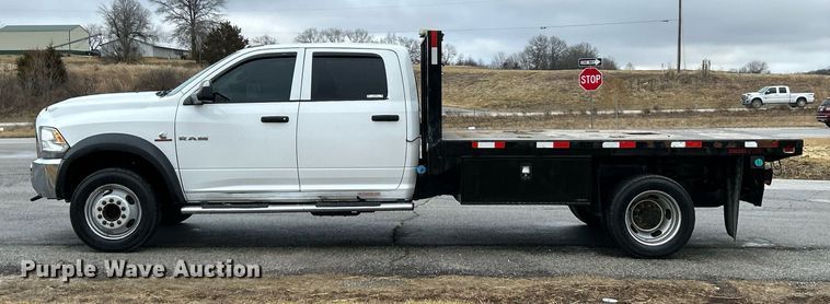 image for item NE9766 2014 Dodge  Ram 4500 Crew Cab flatbed truck