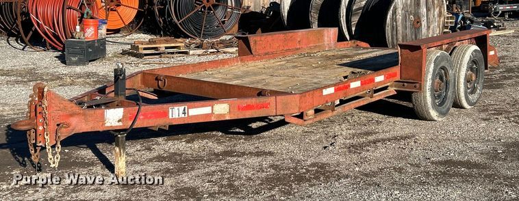 image for item NJ9511 1990 Belshe  WB-2 equipment trailer
