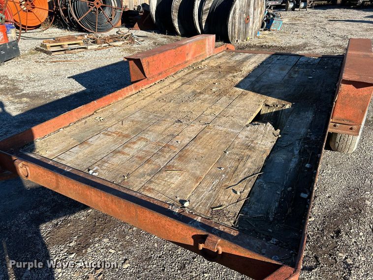 image for item NJ9511 1990 Belshe  WB-2 equipment trailer