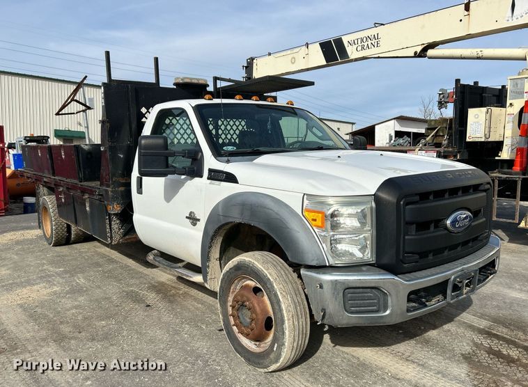 image for item NJ9515 2011 Ford F550 Super Duty XL flatbed truck