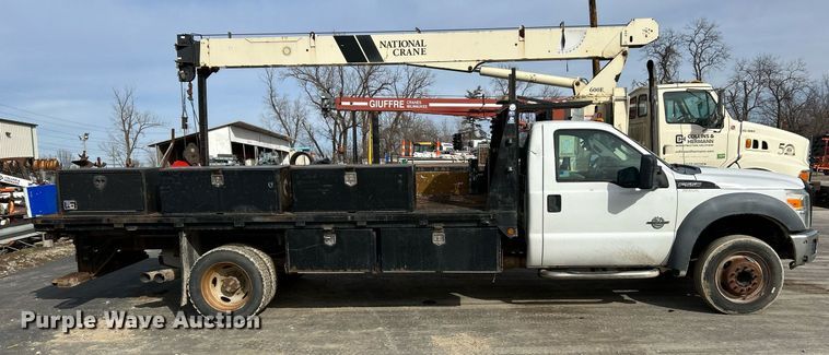image for item NJ9515 2011 Ford F550 Super Duty XL flatbed truck