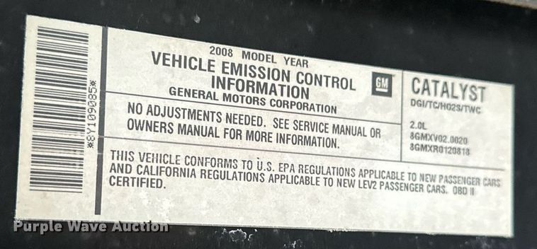 image for item NM9254 2008 Pontiac  Solstice GXP 