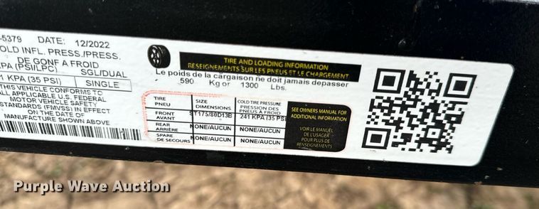 image for item NM9293 2023 Carry-On Trailer Corp. 5X10LGW2K utility trailer