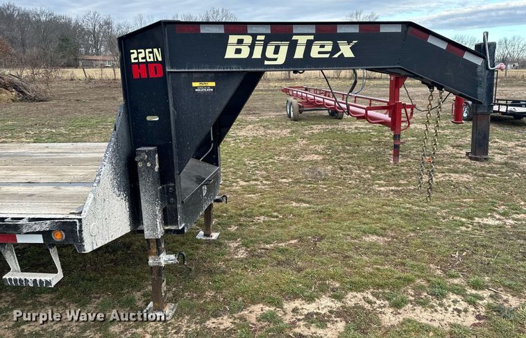 image for item NM9295 2019 Big Tex 22GN-20BK+5MR equipment trailer