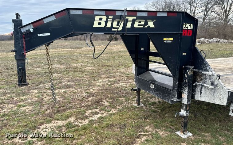 image for item NM9295 2019 Big Tex 22GN-20BK+5MR equipment trailer