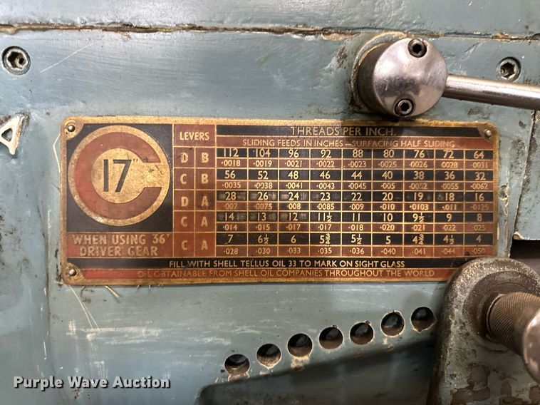 image for item NS9248 Clausing Colchester C17 lathe